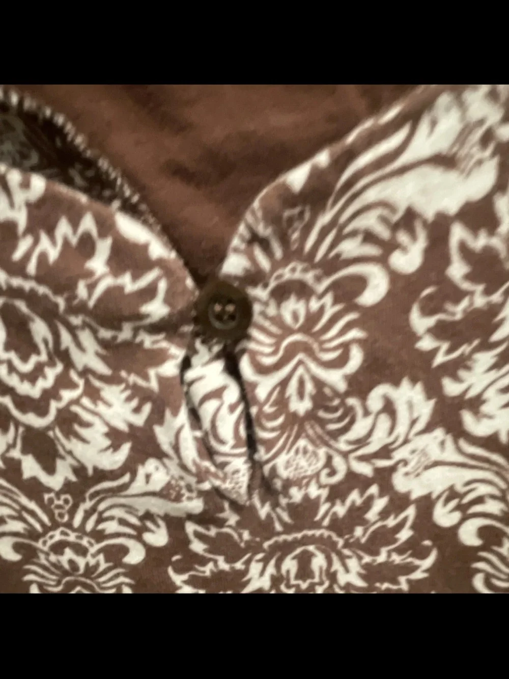 XL Náutica Casual Brown Patterned Short-Sleeve sleepwear women vintage retro